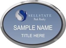 (image for) Sellstate Peak Realty Oval Executive Silver Other badge