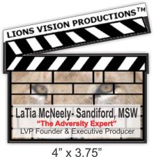 (image for) Lions Vision Productions, LLC Shaped Other badge