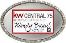 (image for) Keller Williams Central 75 Oval Bling Silver badge