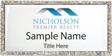 (image for) Nicholson Premier Realty Bling Silver Other badge