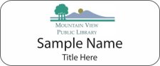 (image for) Mountain View Public Library Standard White badge
