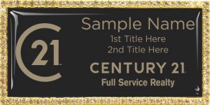 (image for) Century 21 Full Service Realty Bling Gold Other badge