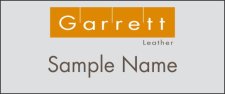 (image for) Garrett Leather Standard Silver Square Corner badge
