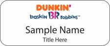 (image for) Dunkin' Brands Standard White badge