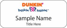 (image for) Dunkin' Brands Standard White badge