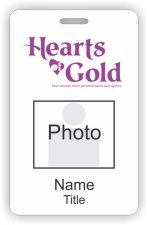 (image for) Hearts of Gold Home Care Photo ID Vertical badge
