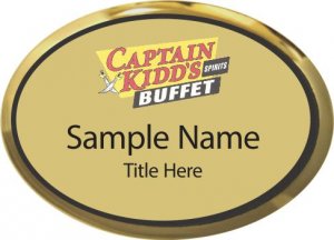 (image for) Captain kidd\'s Oval Executive Gold badge