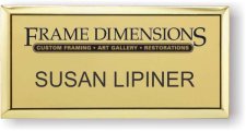 (image for) FRAME DIMENSIONS Executive Gold badge