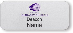 (image for) Chicago Embassy Church Standard Silver Badge (Deacon)