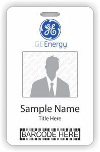 (image for) GE Energy Barcode ID Vertical badge