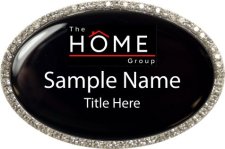 (image for) The Home Group Oval Bling Silver Other badge