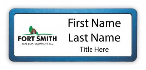 (image for) Fort Smith Real Estate Company,LLC Logo Left Prestige Blue Anodized badge