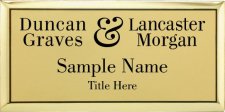 (image for) Duncan Graves & Lancaster Morgan Executive Gold badge