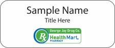 (image for) George Jay Drug Co Standard White badge