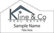 (image for) Kline & Co Real Estate Shaped White badge
