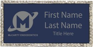 (image for) McCarty Endodontics Bling Silver Other badge