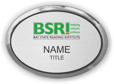 (image for) Bay State Reading Institute Oval Executive Silver badge