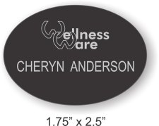 (image for) Wellness Ware Oval Black Badge