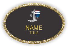 (image for) Remax #1 - Oval Bling Gold Other Badge