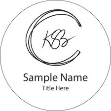 (image for) Karen Bumgardner Circle White badge