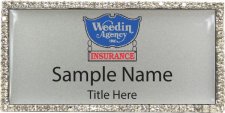 (image for) Weedin Agency Inc. Insurance Bling Silver badge