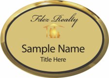 (image for) FDEZ Realty Oval Executive Gold badge
