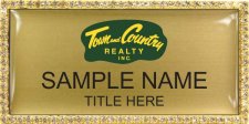 (image for) Town and Country Realty, Inc. Bling Gold badge