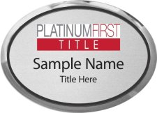 (image for) Platinum First Title Oval Executive Silver badge