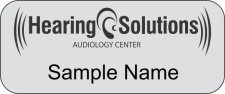 (image for) Hearing Solutions Standard Silver badge