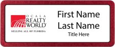 (image for) Ocala Realty World Prestige Red Anodized badge