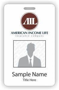 (image for) American Income Life Photo ID Vertical badge