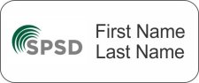 (image for) SPSD, Inc Standard White badge