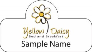 (image for) Yellow Daisy Bed & Breakfast Shaped Other badge