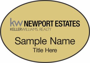 (image for) Keller Williams Newport Estates Oval Gold badge