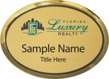 (image for) Florida Luxury Realty Oval Executive Gold badge