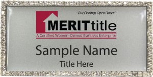 (image for) Merit Title Bling Silver badge