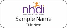 (image for) New Hampshire Dance Institute Standard White badge