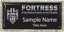 (image for) fortress foundation systems Bling Silver Other badge