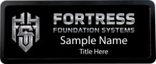 (image for) fortress foundation systems Prestige Black Anodized badge