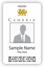 (image for) Cambria USA Barcode ID Vertical badge