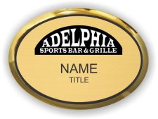 (image for) adelphia sports bar & grille Oval Executive Gold badge