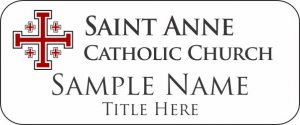 (image for) St Anne Catholic Church Standard White badge