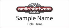 (image for) Arctic Hardware Standard White Square Corner badge