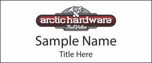 (image for) Arctic Hardware Standard White Square Corner badge