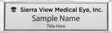 (image for) Sierra View Medical Eye, Inc. Small Executive Silver badge