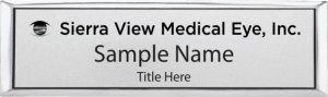 (image for) Sierra View Medical Eye, Inc. Small Executive Silver badge