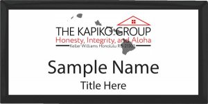 (image for) Keller Williams Honolulu Executive Black Other badge