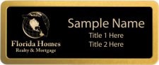 (image for) Florida Homes Realty & Mortgage Prestige Gold Anodized badge