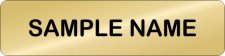 (image for) Medium (2-1/2"W x 5/8"H) Josephine County Sheriff's Office Gold Bar badge
