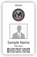 (image for) Department of Veterans Affairs Barcode ID Vertical badge